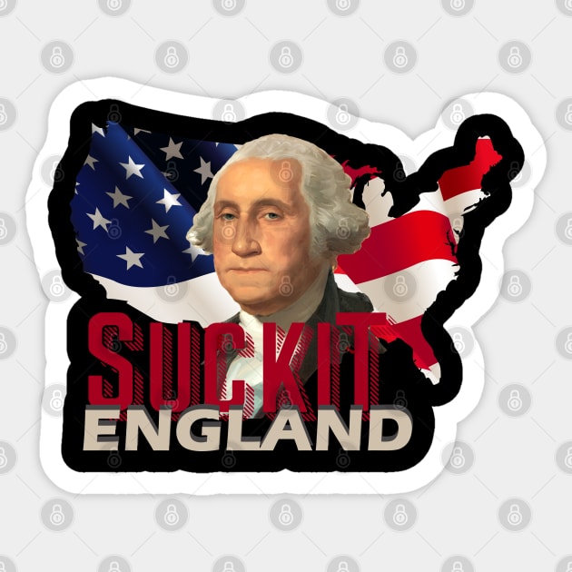 suck it england funny Sticker by KyleCreated